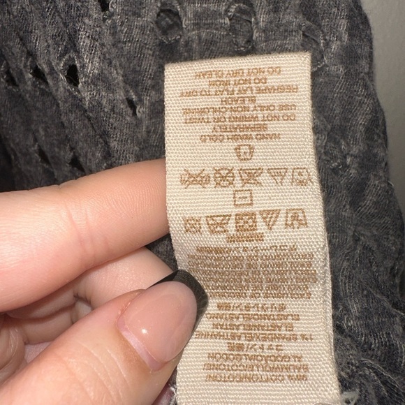 We the free women’s black hole distressed tank boho grunge beach PS festival - Picture 5 of 9